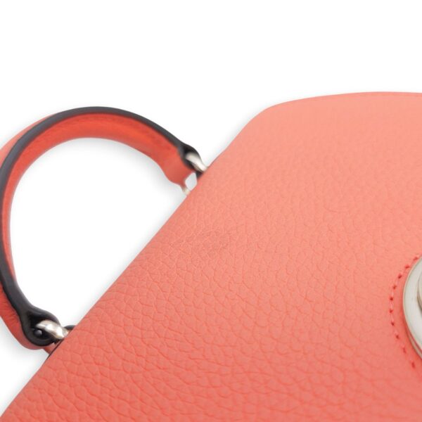 Rejane Nano Pink Shoulder Bag in Calfskin, Silver hardware - Image 12