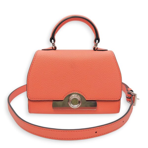 Rejane Nano Pink Shoulder Bag in Calfskin, Silver hardware - Image 20