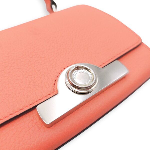 Rejane Nano Pink Shoulder Bag in Calfskin, Silver hardware - Image 18