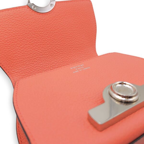 Rejane Nano Pink Shoulder Bag in Calfskin, Silver hardware - Image 17