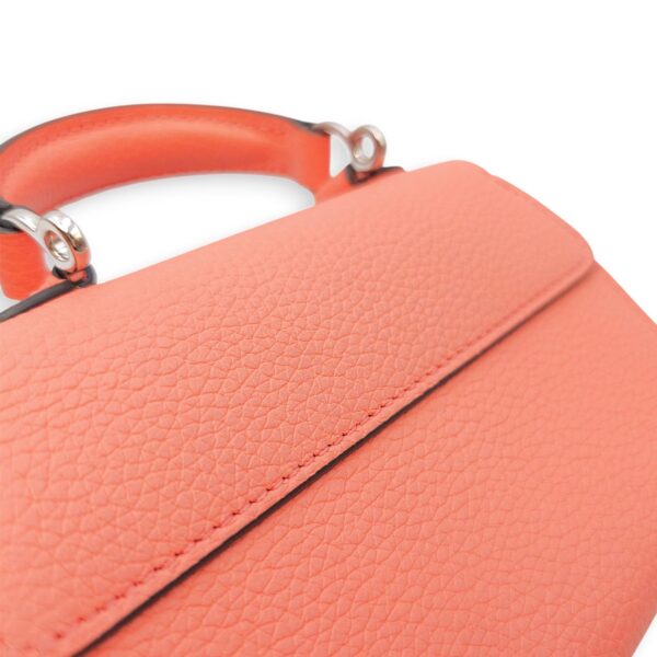 Rejane Nano Pink Shoulder Bag in Calfskin, Silver hardware - Image 13