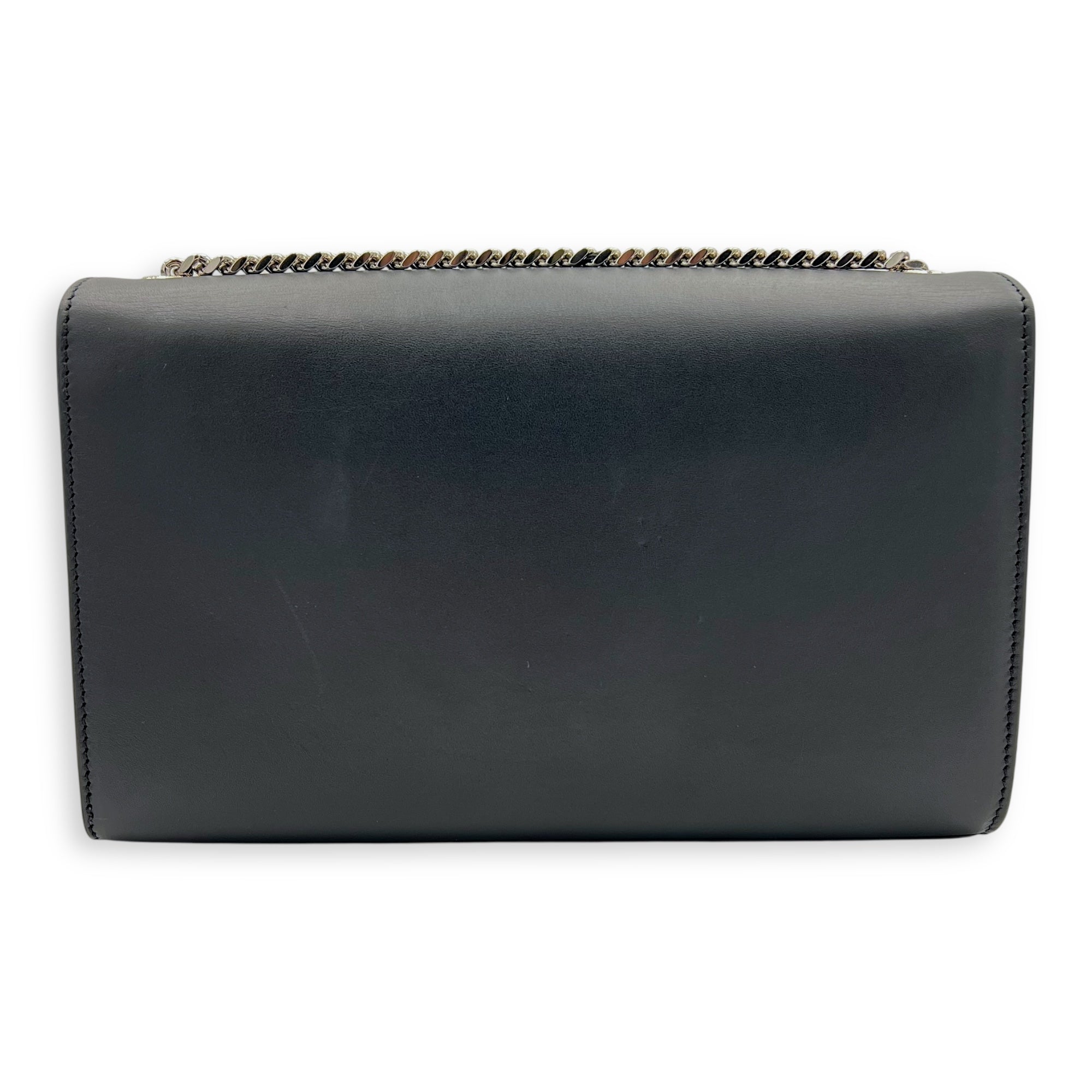 Kate Crossbody Bag Black in Calfskin, Silver hardware - Image 3
