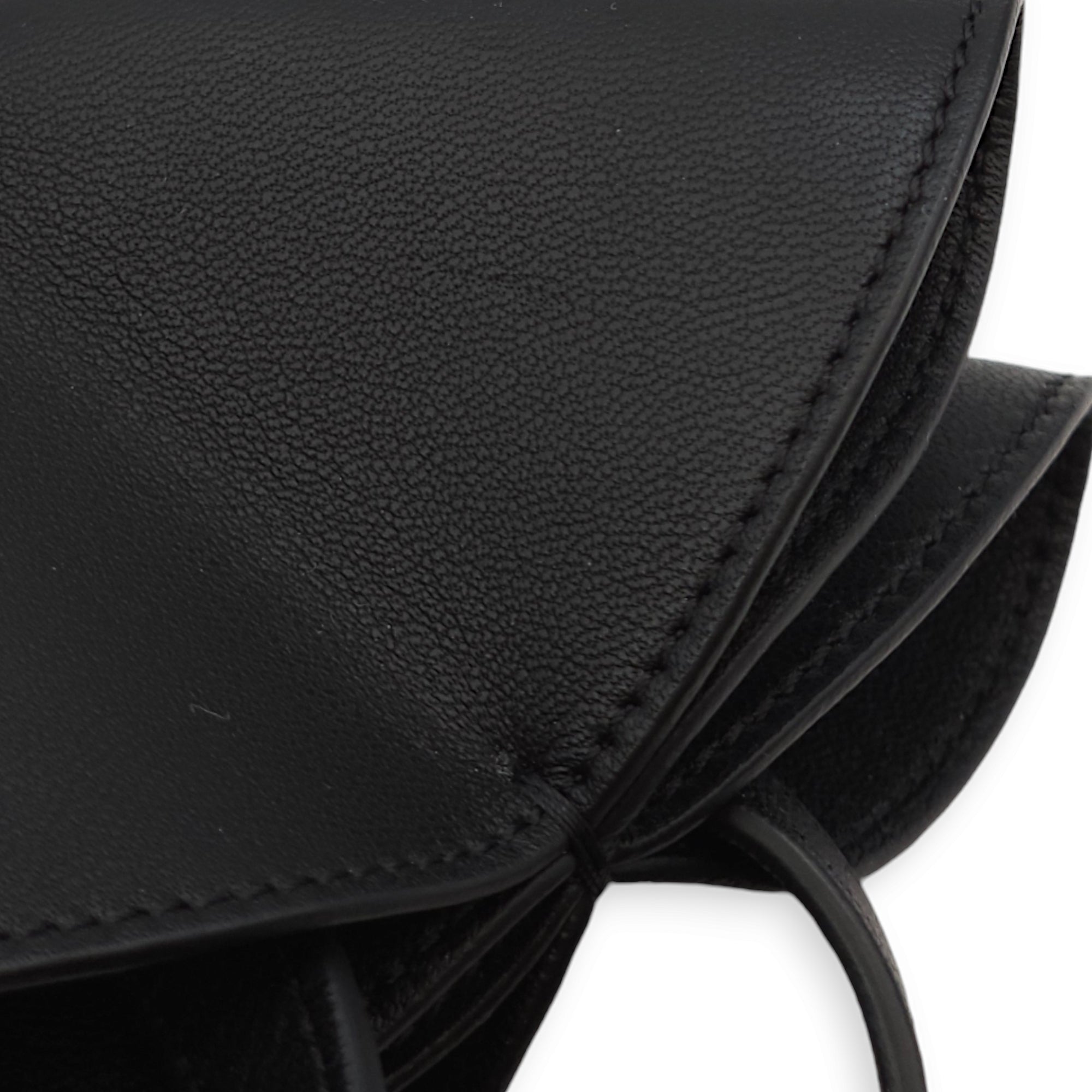 Grigri Doll Key Ring Black Charm in Lambskin, Palladium hardware - Image 4