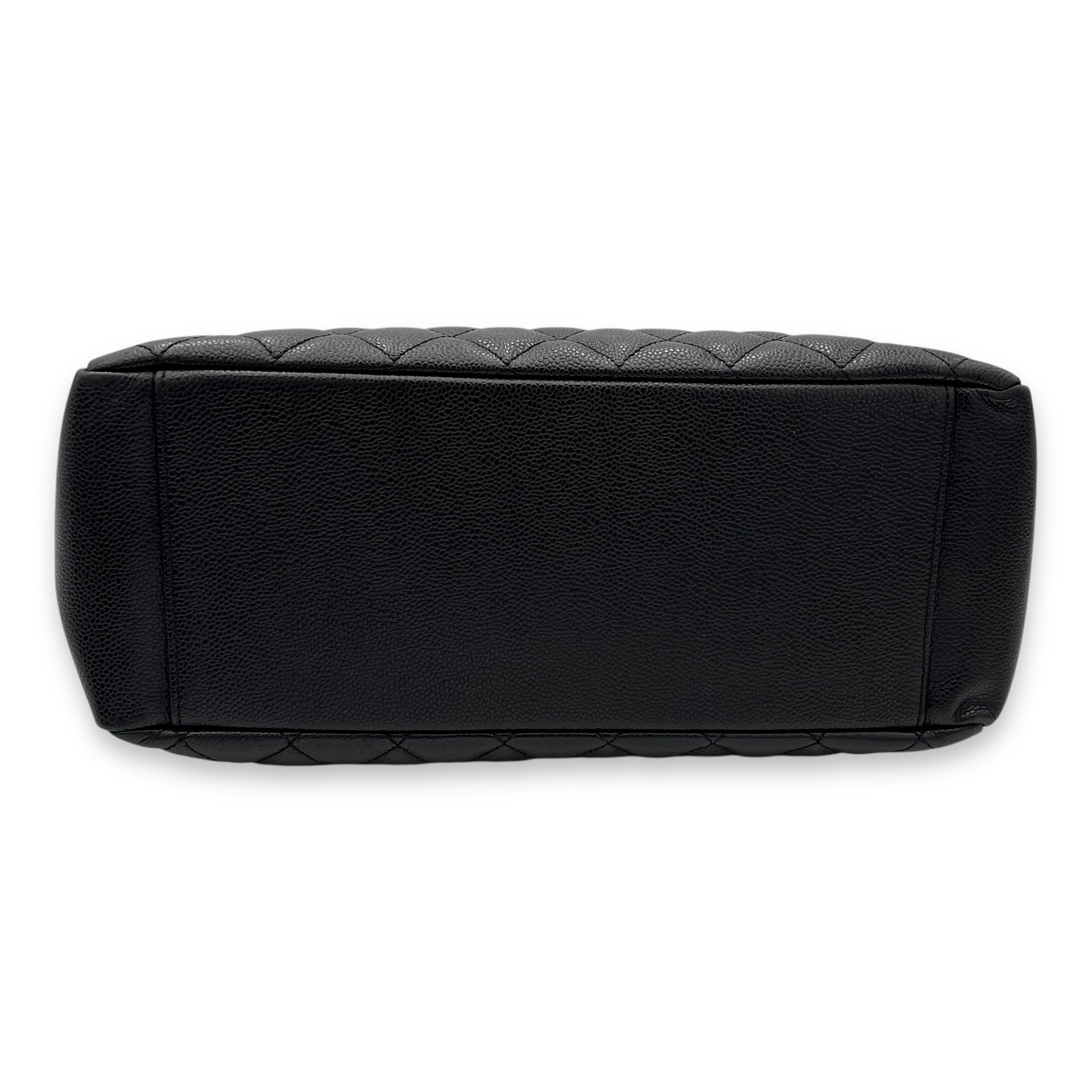 GST Black Tote Bag in Caviar Leather, Gold hardware - Image 6