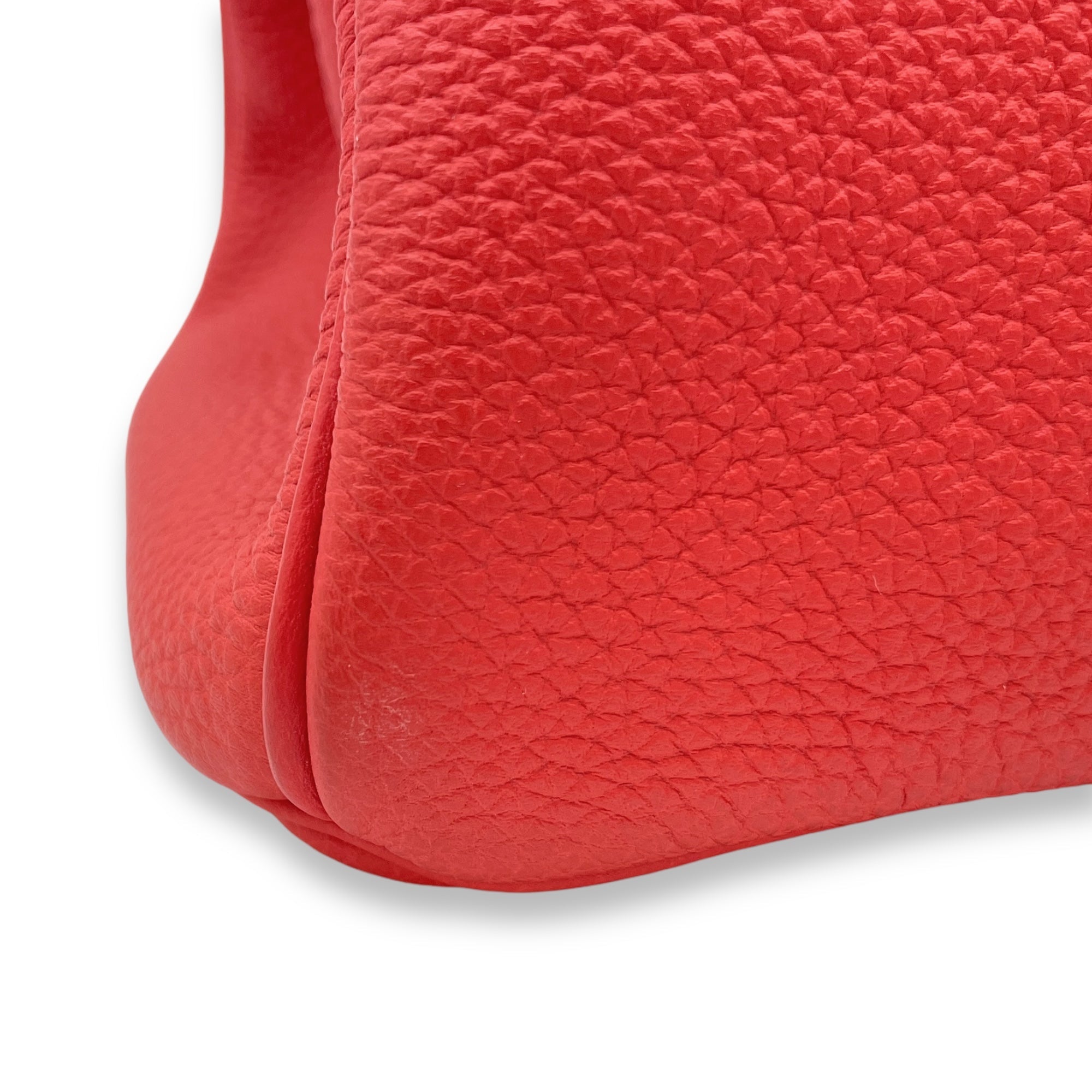 Birkin 30 Rouge Pivoine in Togo, Palladium hardware - Image 10