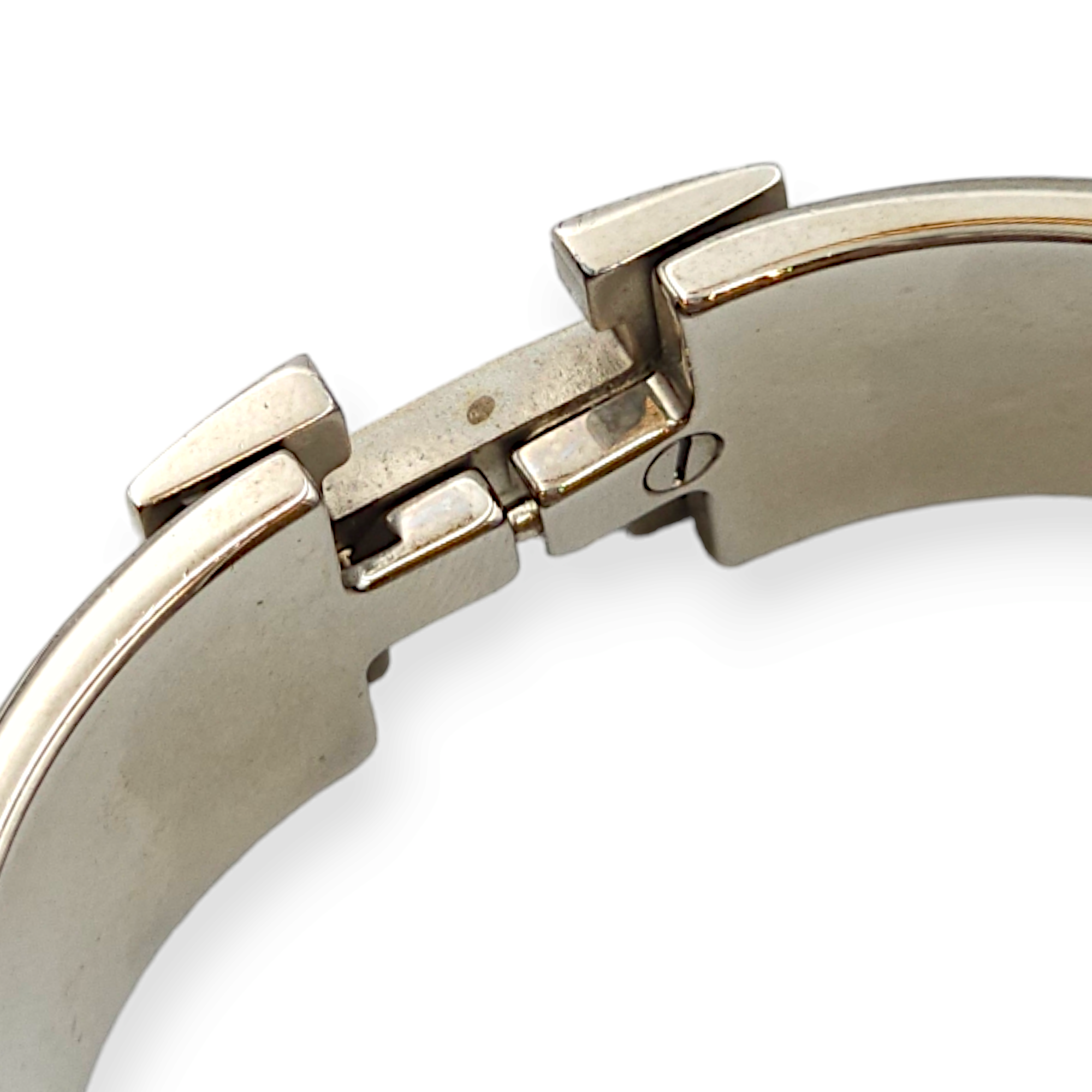 Clic H Medium Width Marron Bracelet in Enamel - Image 6