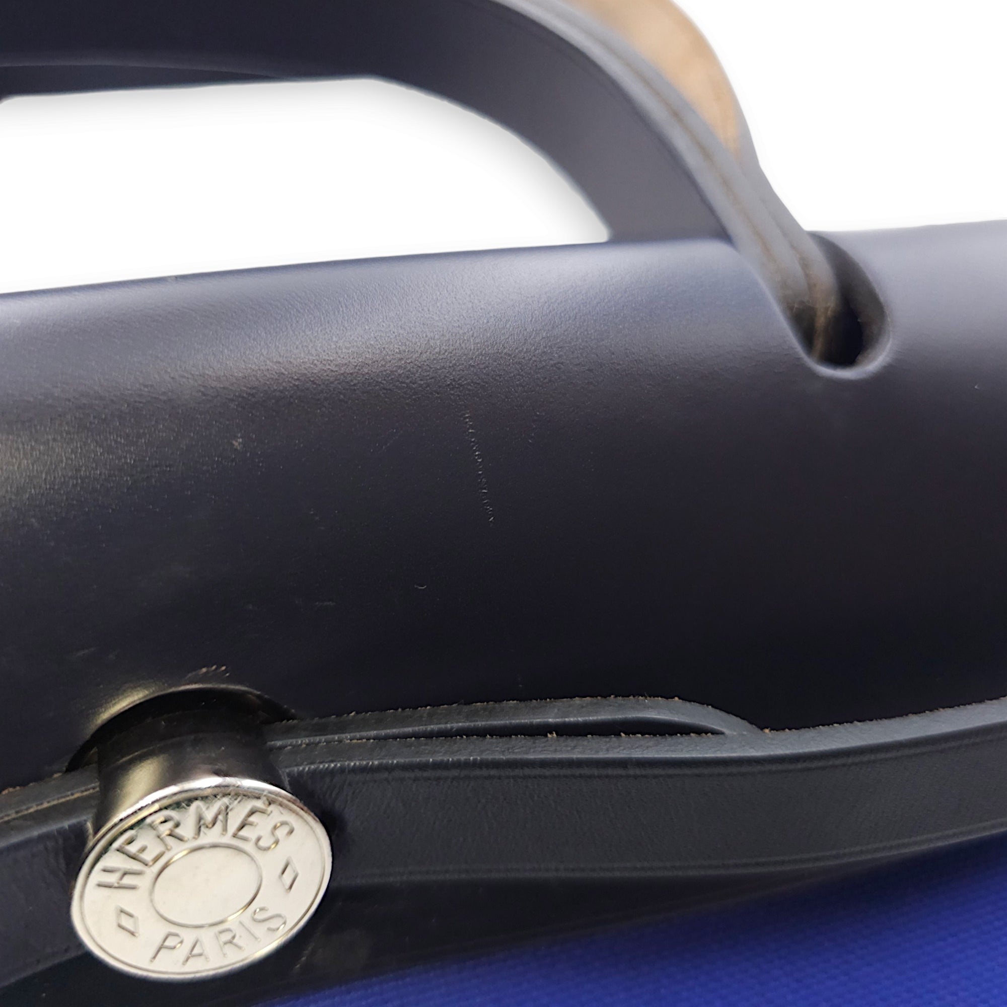 Herbag 31 Blue Electric in Toile, Palladium hardware - Image 10