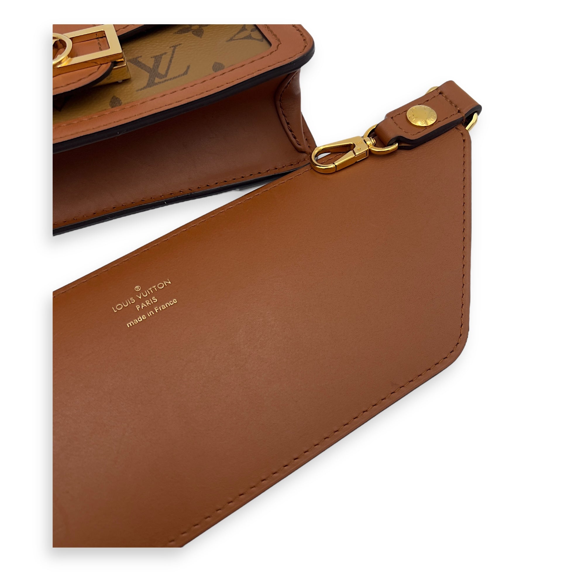 Dauphine Belt Bag Brown in Monogram Coated Canvas, Gold hardware - Image 20