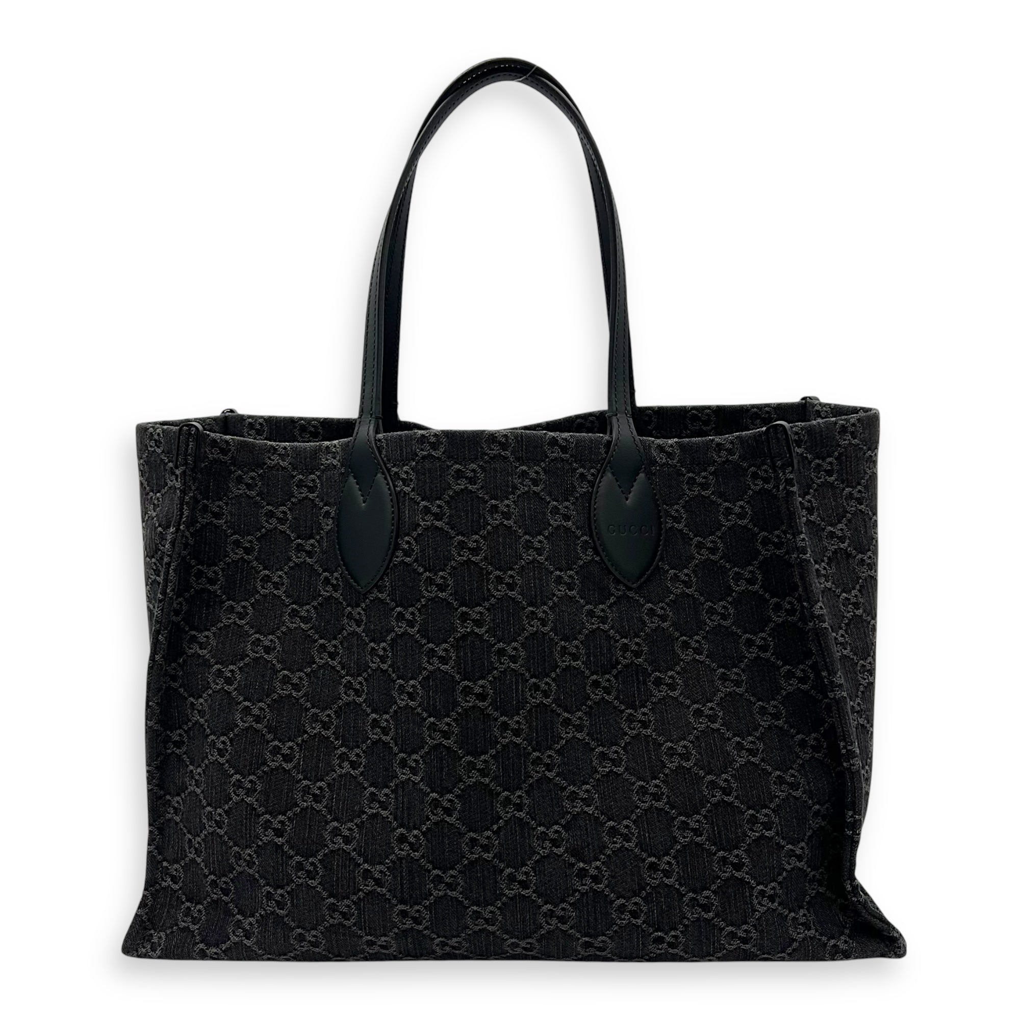 Ophidia Large Grey Tote Bag in Denim