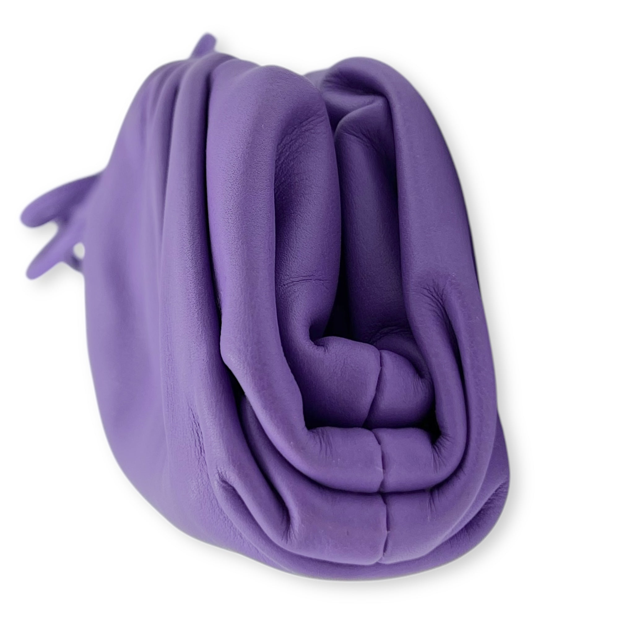 The Pouch Mini Purple Coin Purse in Lambskin, Gold hardware - Image 4