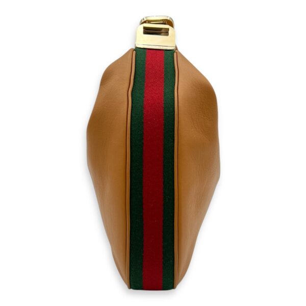 Attache Shoulder Bag Brown in Calfskin, Gold hardware - Image 4