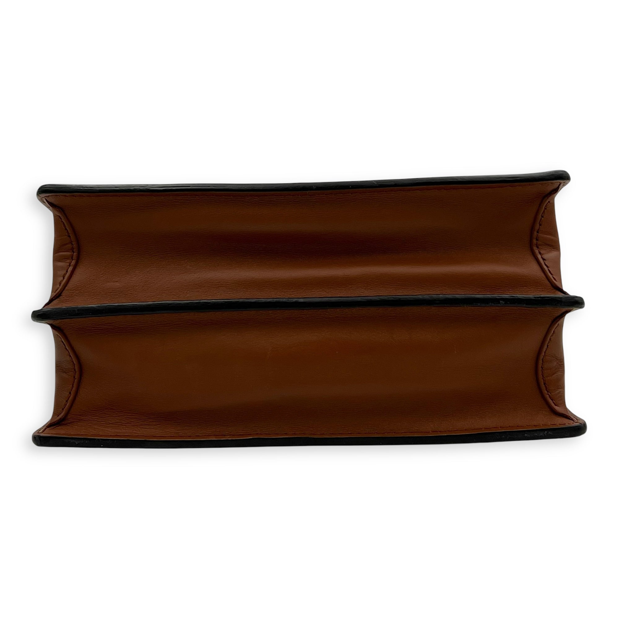 Dauphine MM Brown Shoulder Bag in Monogram Coated Canvas, Gold hardware - Image 6