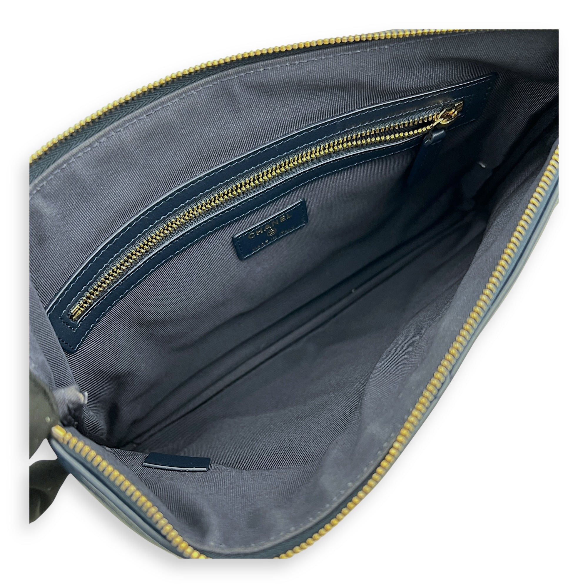 C19 Blue Pouch in Lambskin, Gold hardware - Image 7