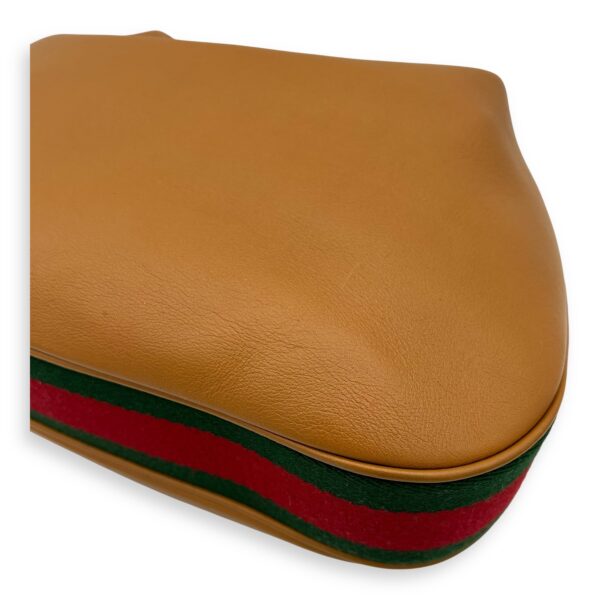 Attache Shoulder Bag Brown in Calfskin, Gold hardware - Image 8