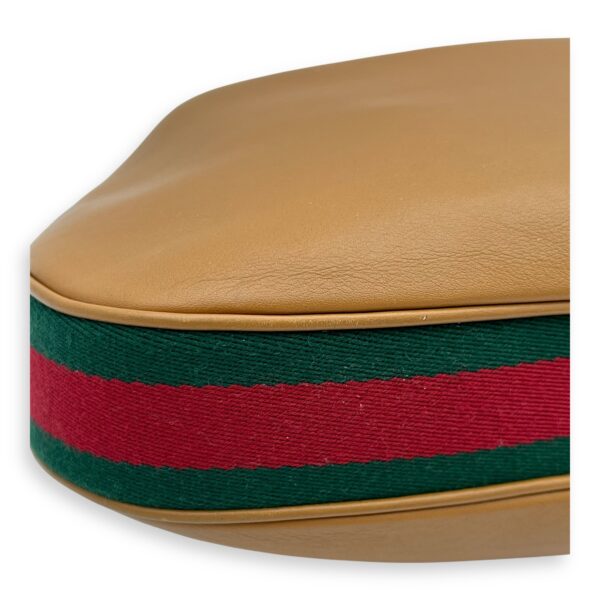 Attache Shoulder Bag Brown in Calfskin, Gold hardware - Image 7