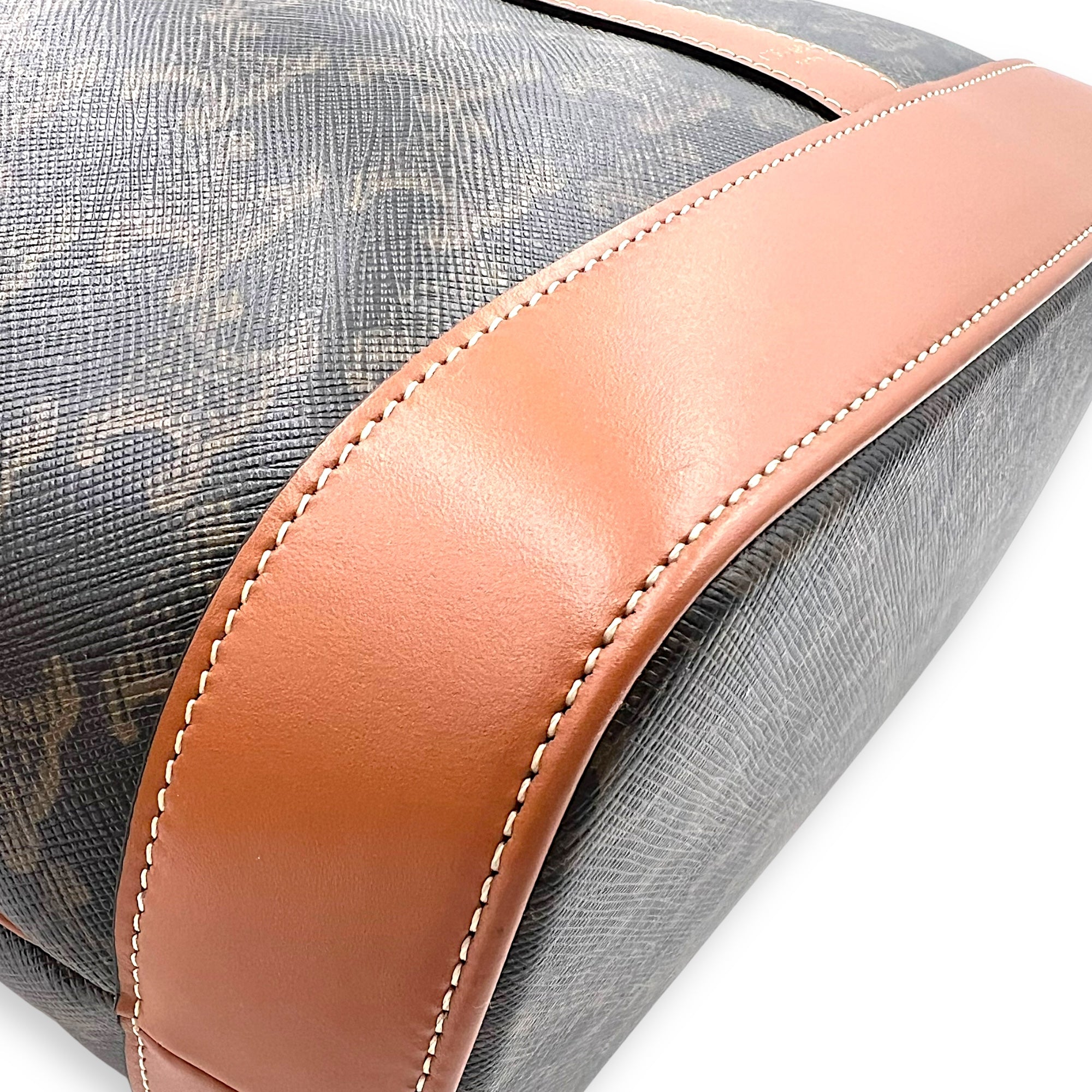 Triomphe Tote Bag Brown in Coated Canvas, Gold hardware - Image 11