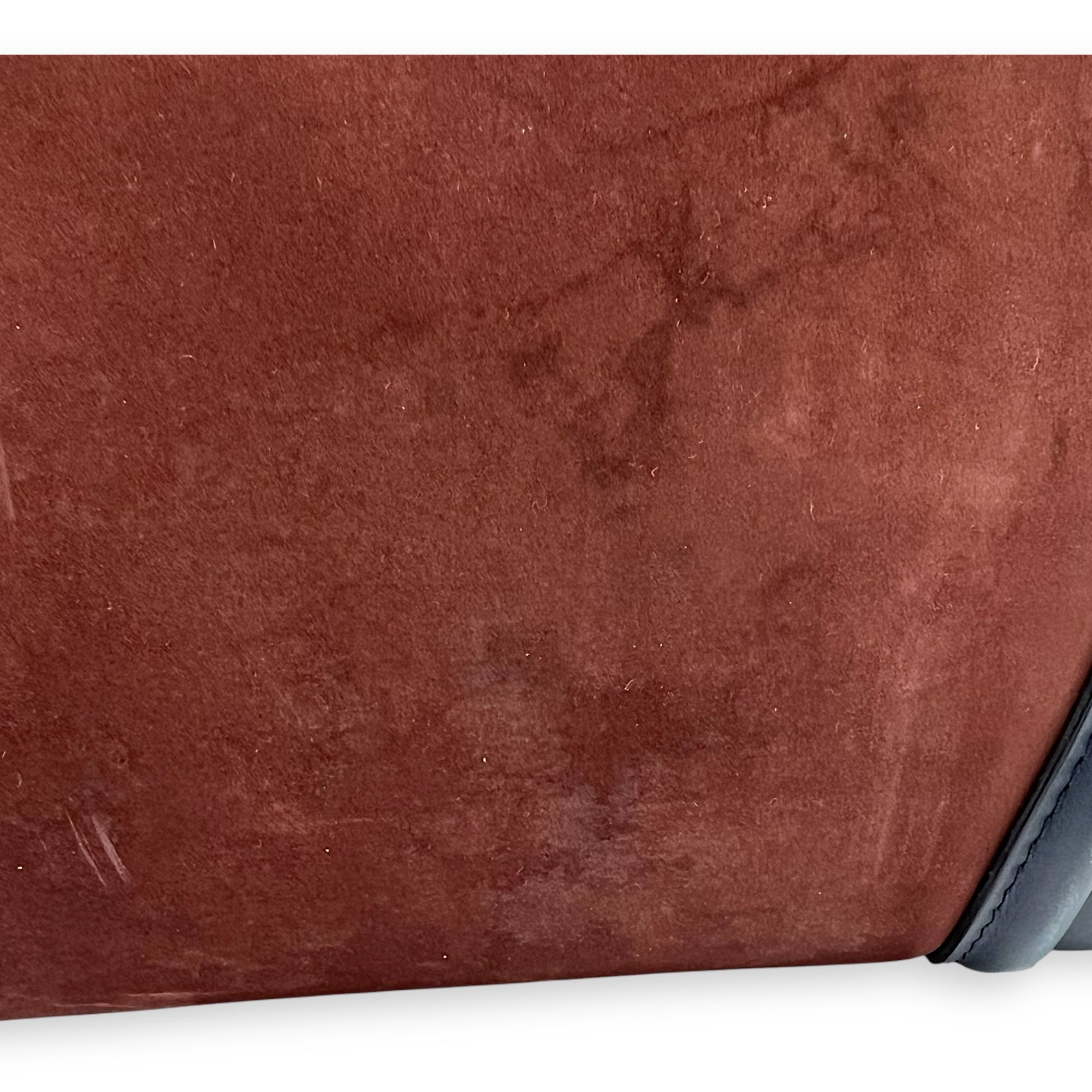 Luggage Mini Multi-colour Top Handle Bag in Suede Leather, Gold hardware - Image 13