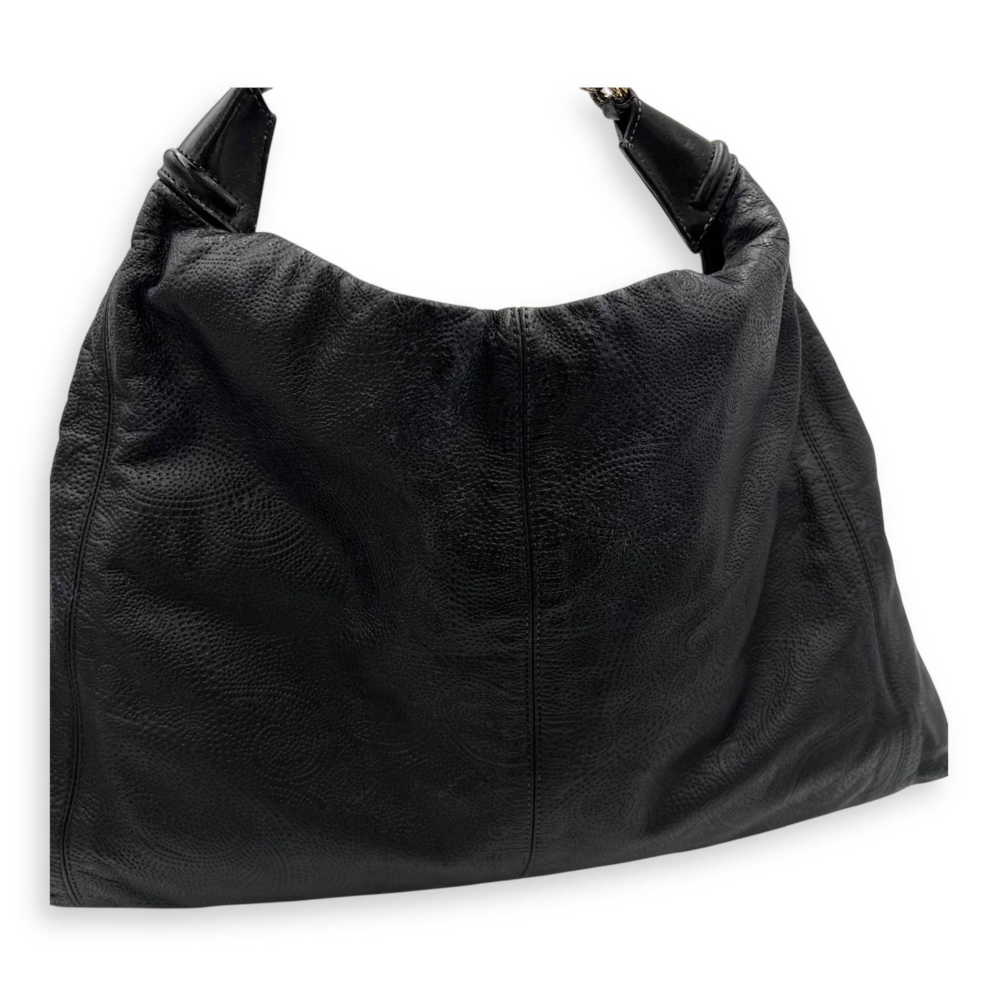 Paris- Moscow 2009 Black Shoulder Bag in Calfskin, Gold hardware - Image 14