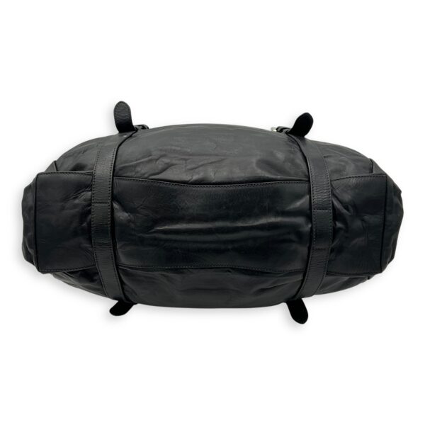 Frame Shoulder Bag Black in Calfskin, Silver hardware - Image 6
