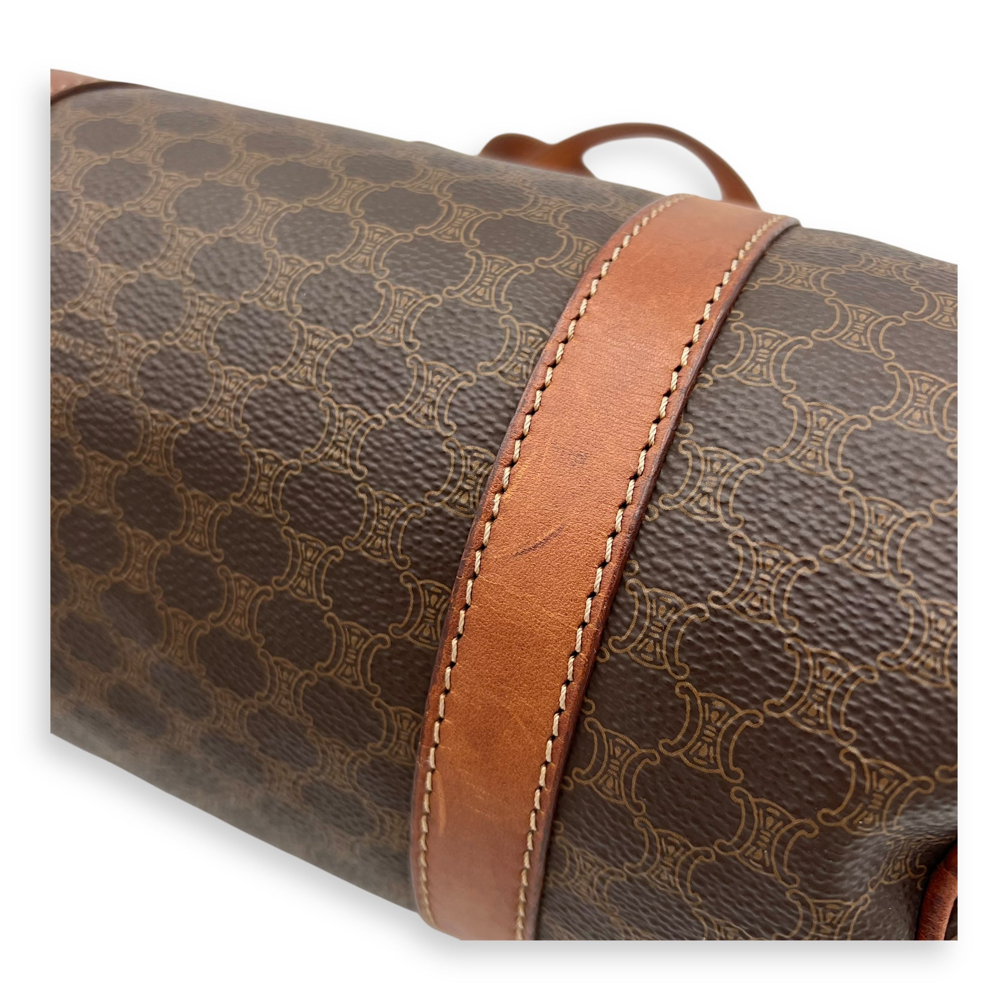 Macadam Shoulder Bag Brown in Coated Canvas, Gold hardware - Image 9