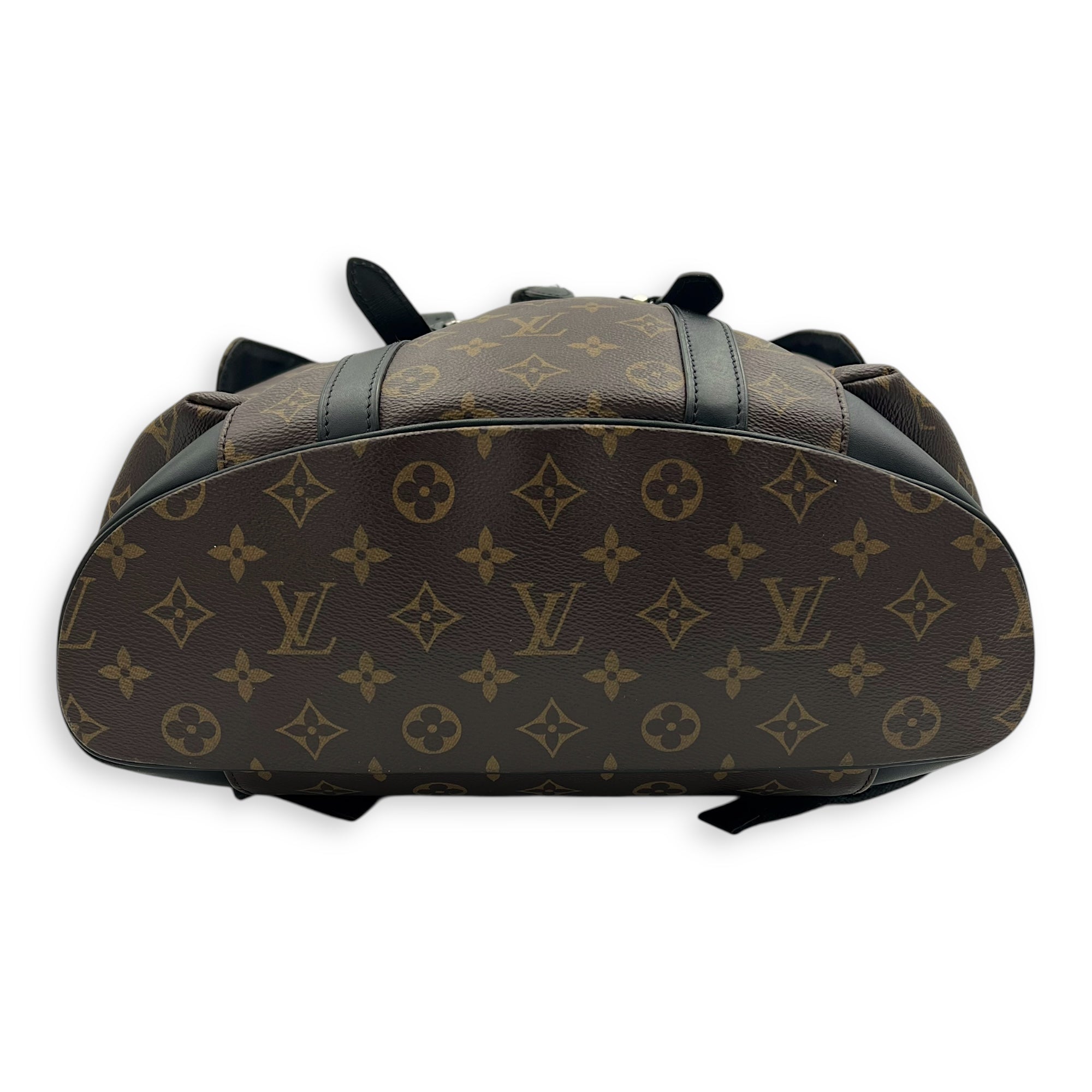 Christopher Backpack Brown in Monogram Coated Canvas, Silver hardware - Image 7