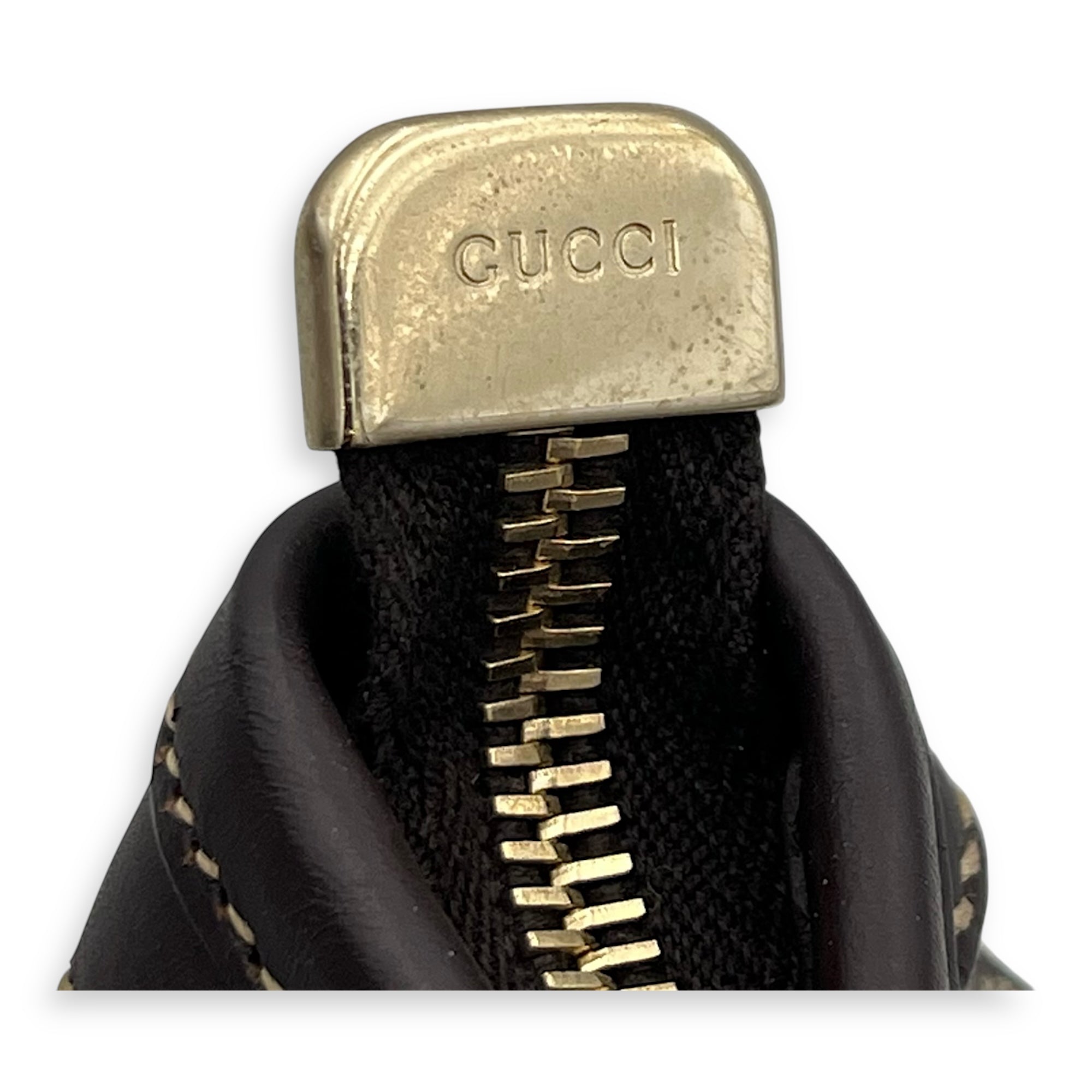 GG Tote Bag Brown in Jacquard, Gold hardware - Image 10